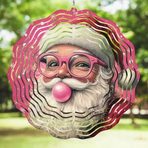 Pink Santa Wind Spinner